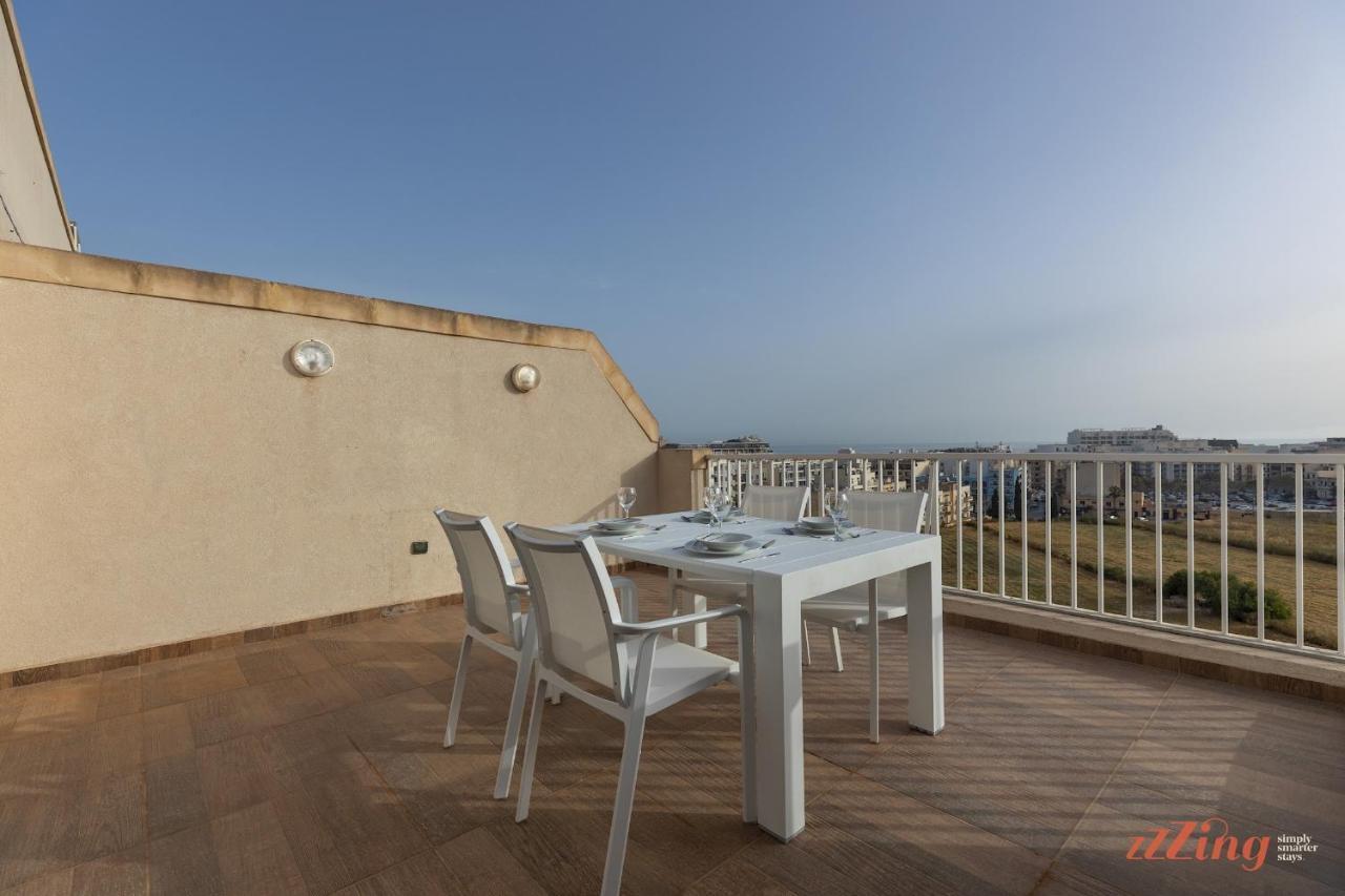 Sunny Penthouse Wterrace And Open Views Apartment St. Paul's Bay Luaran gambar